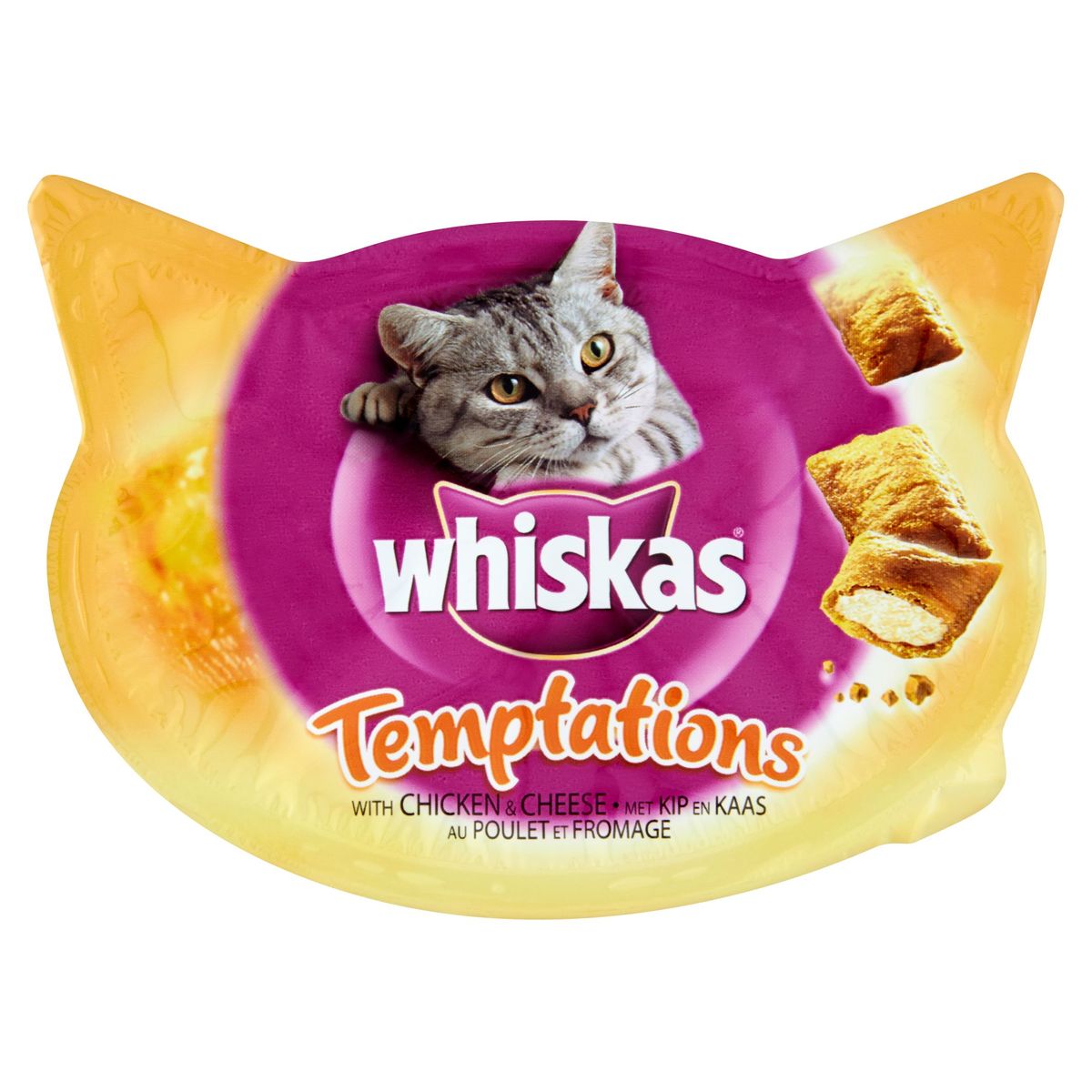 Whiskas Kattensnacks Temptations met Kip en Kaas 60 g