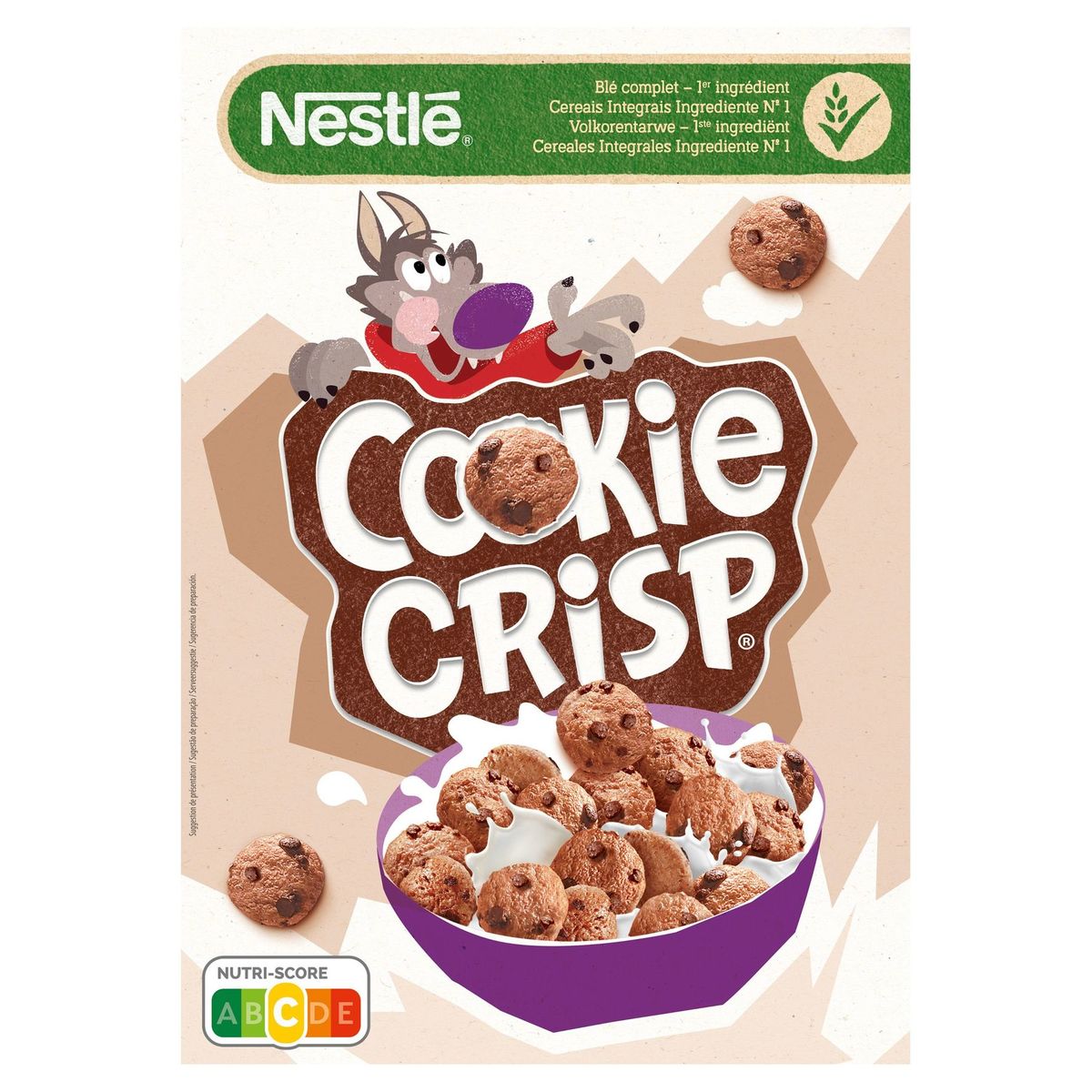 Cookie Crisp Céréales Goût de Biscuit - Pépites de Chocolat 375 g