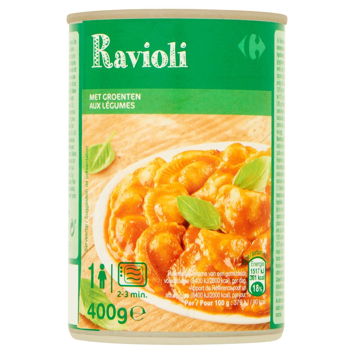 Carrefour Ravioli aux Légumes 400 g