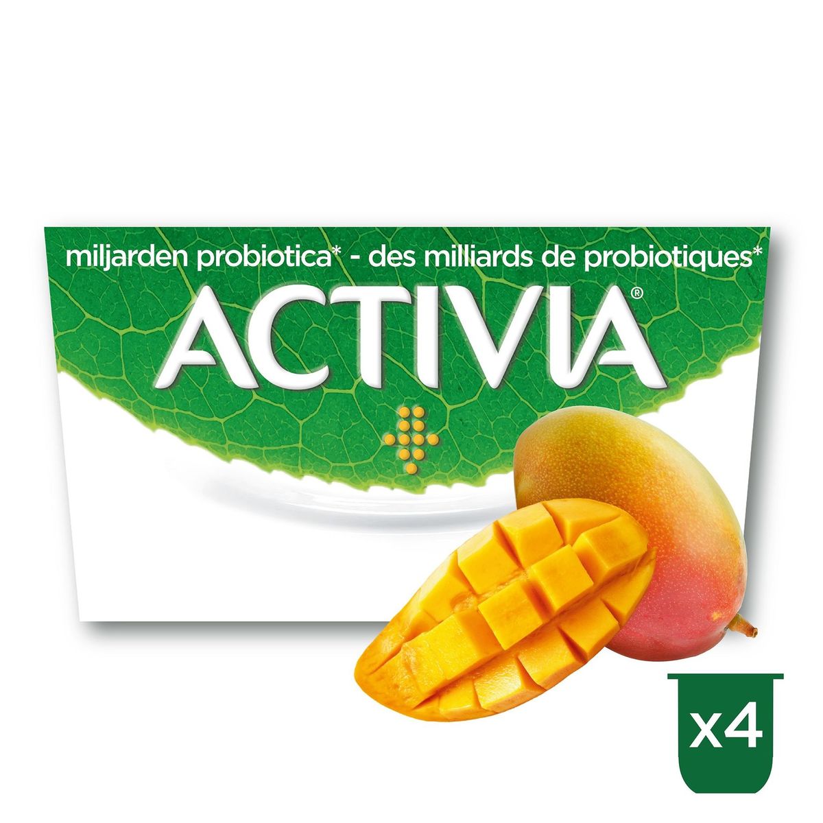Activia Yaourt Mangue avec Probiotiques 4 x 125 g