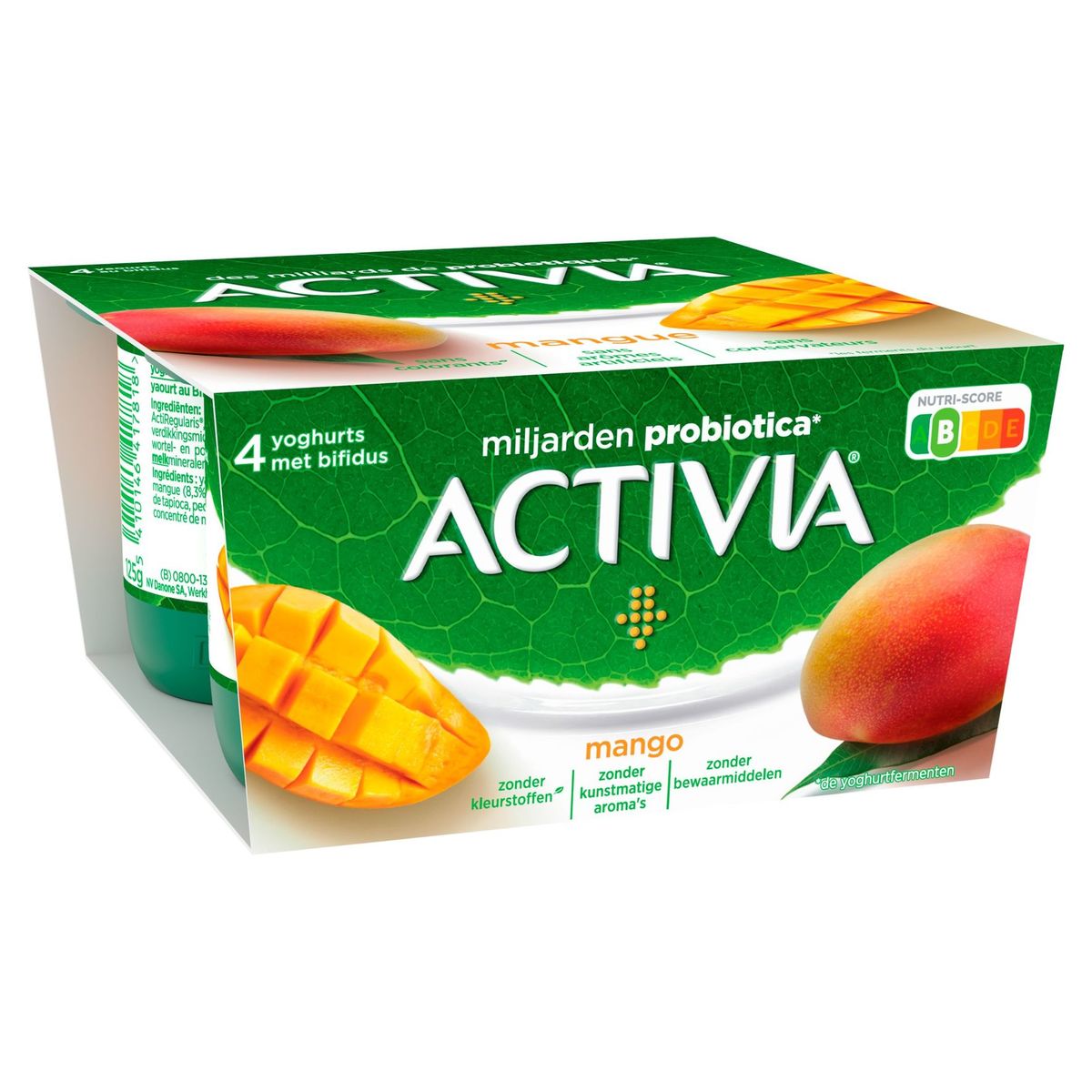 Activia Yaourt Mangue avec Probiotiques 4 x 125 g