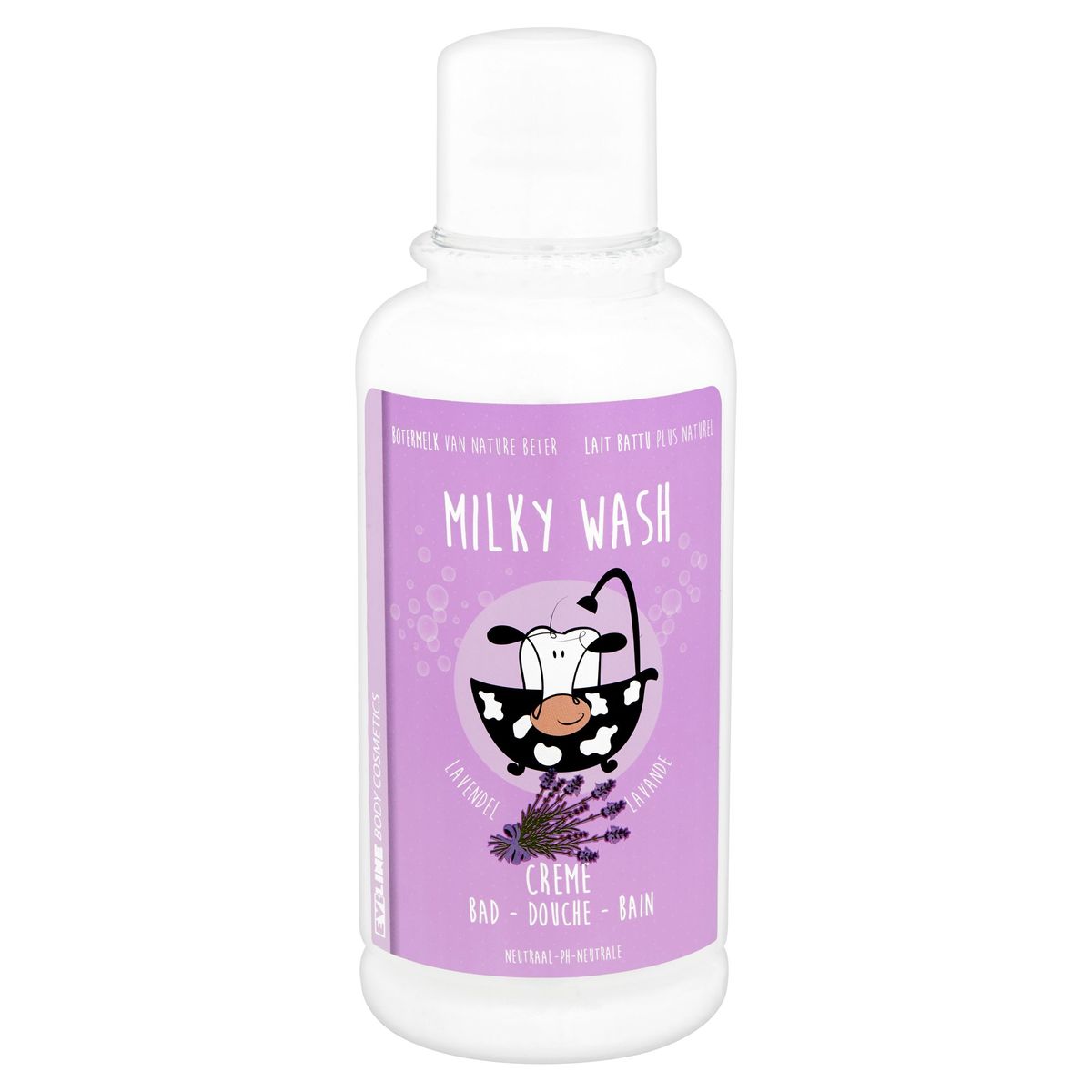 Evi-Line Milky Wash Crème Bad - Douche Lavendel 1000 ml