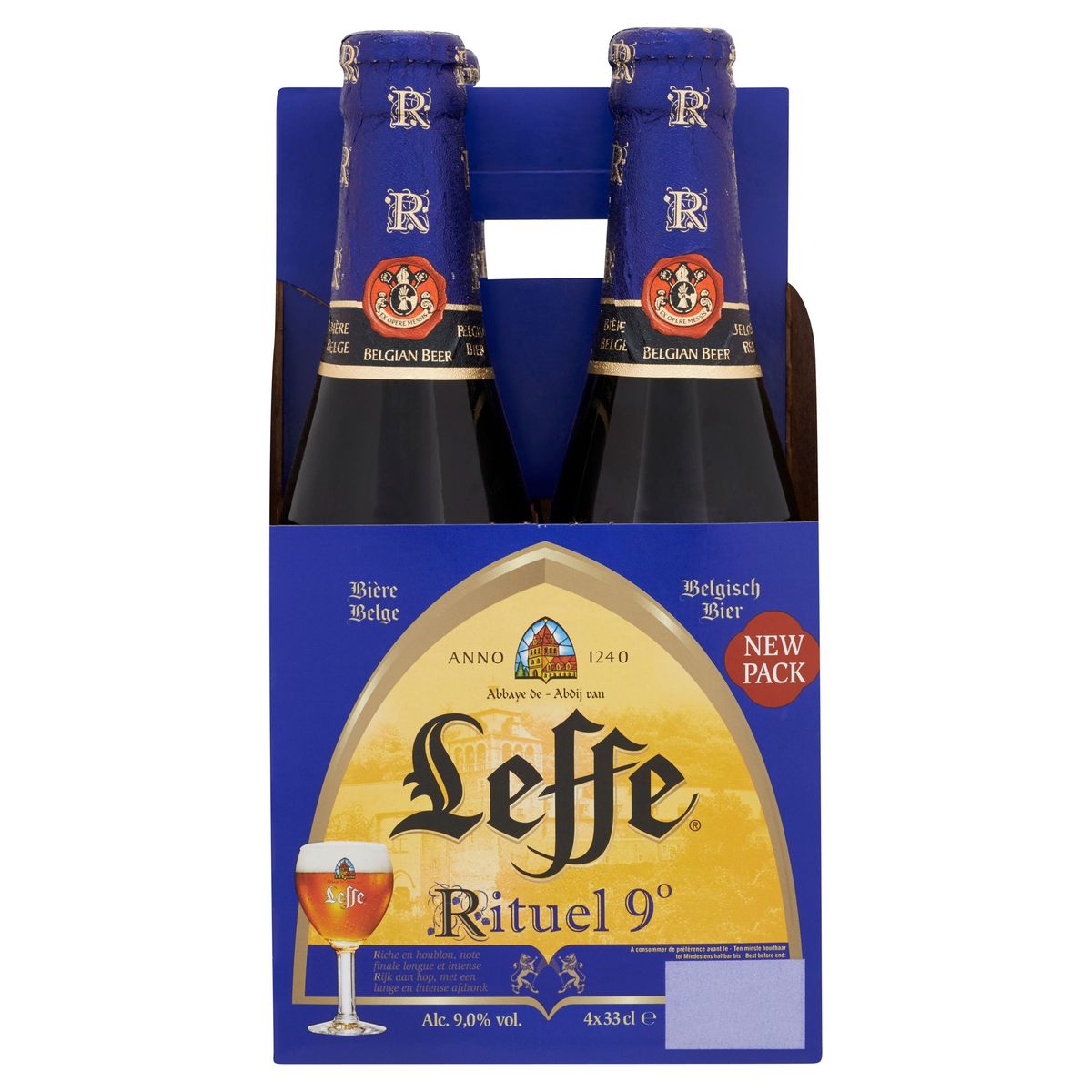 Leffe Rituel 9° Belgisch Bier Flessen 4 x 33 cl