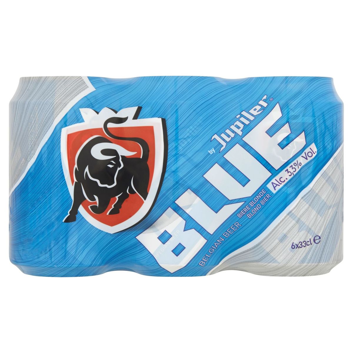 Jupiler Blue Bière Blonde Canettes 6 x 33 cl