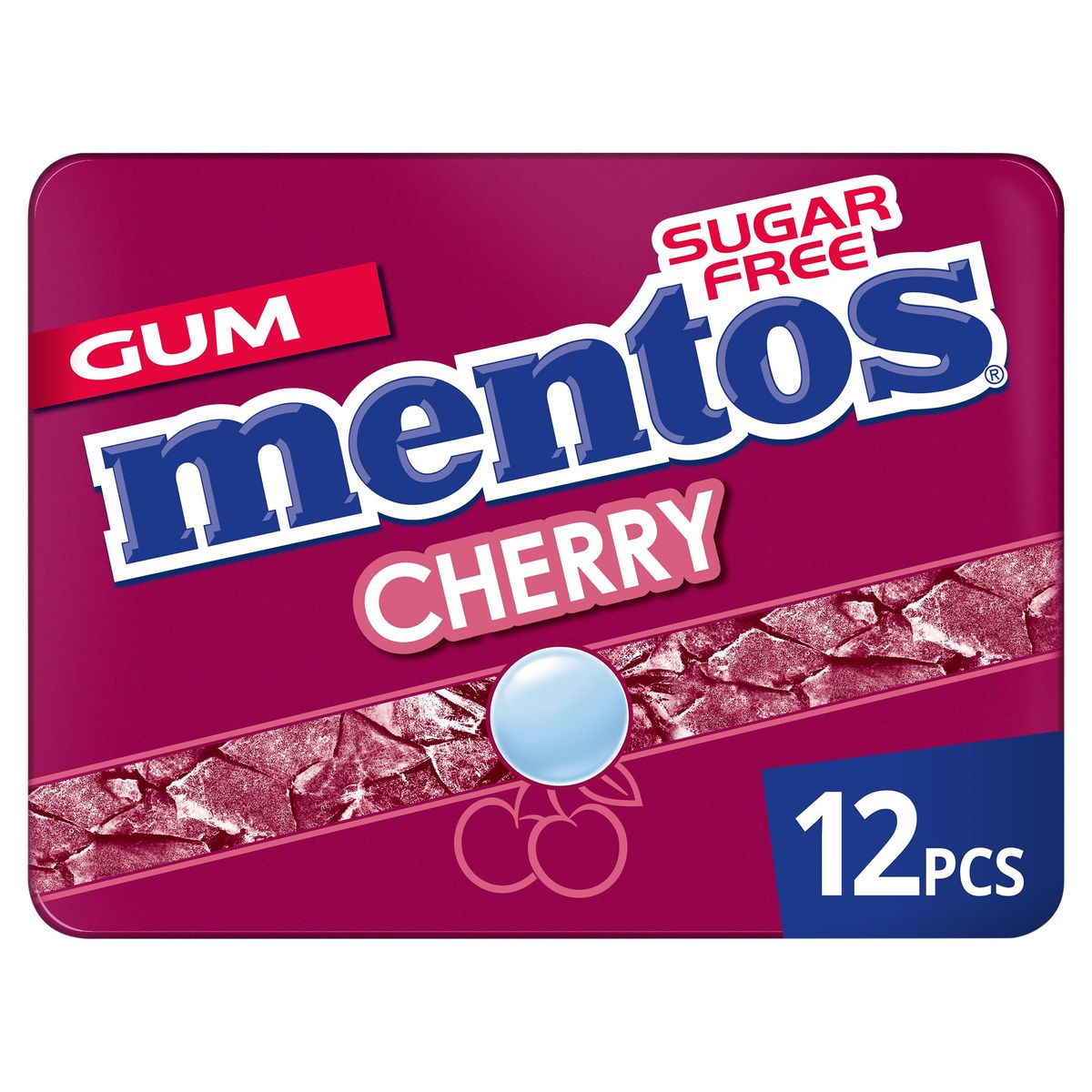 Mentos Gum Cherry Mint 12 Stuks