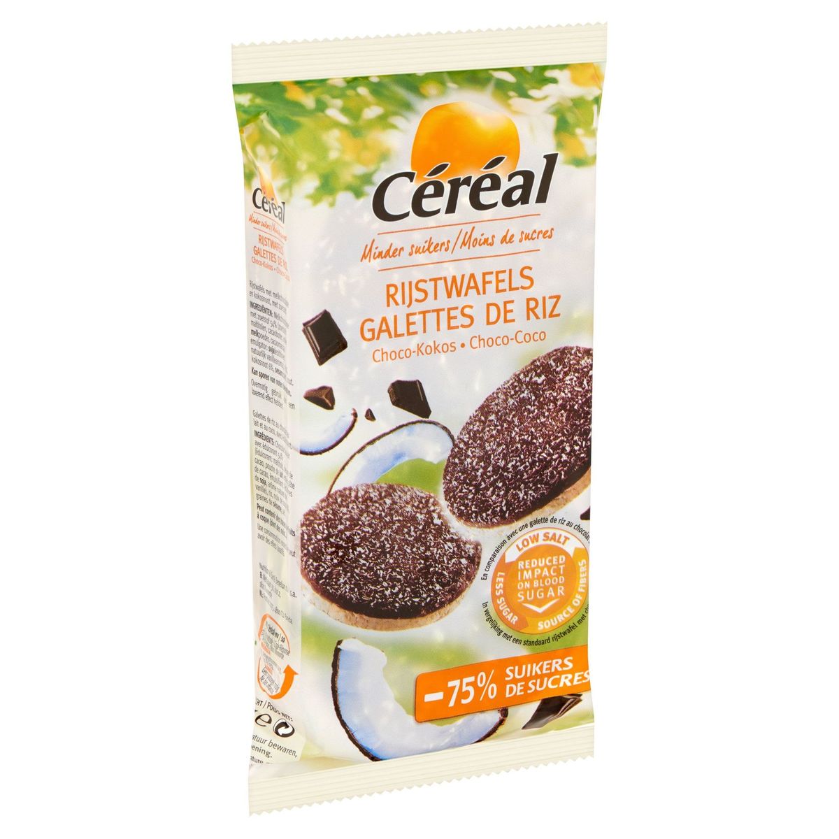 Céréal Minder Suikers Rijstwafels Choco-Kokos 100 g