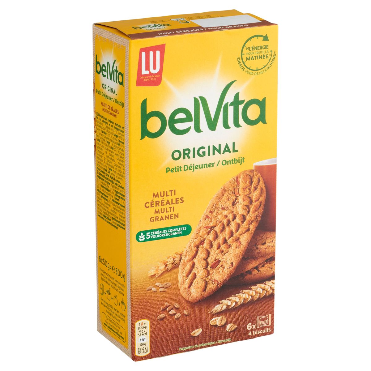 LU BelVita Original Petit Déjeuner Multi Céréales 6 x 50 g