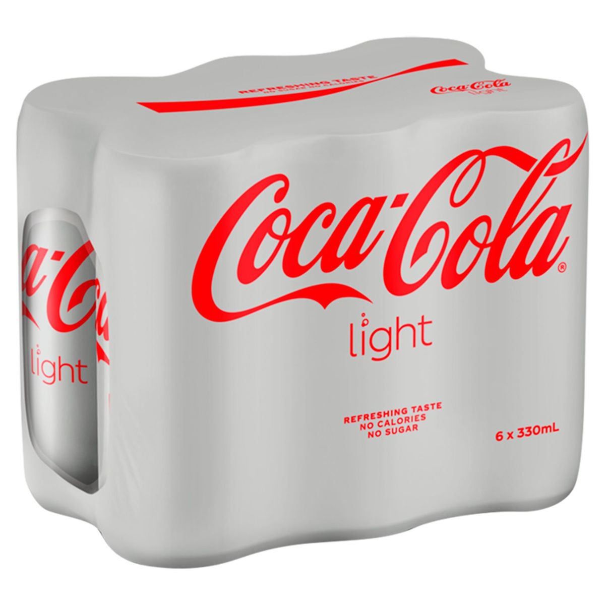 COCA-COLA LIGHT Coke Soft drink SLEEKCAN 330ML X 6