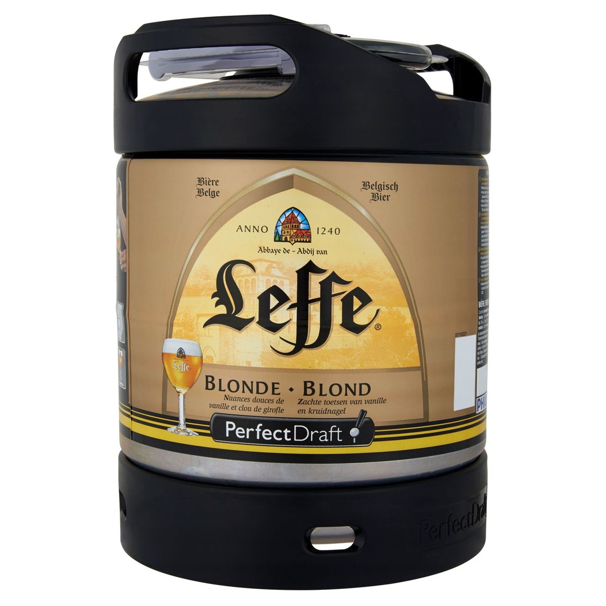 Leffe PerfectDraft Bière Belge Blonde Fût Pression 6 L