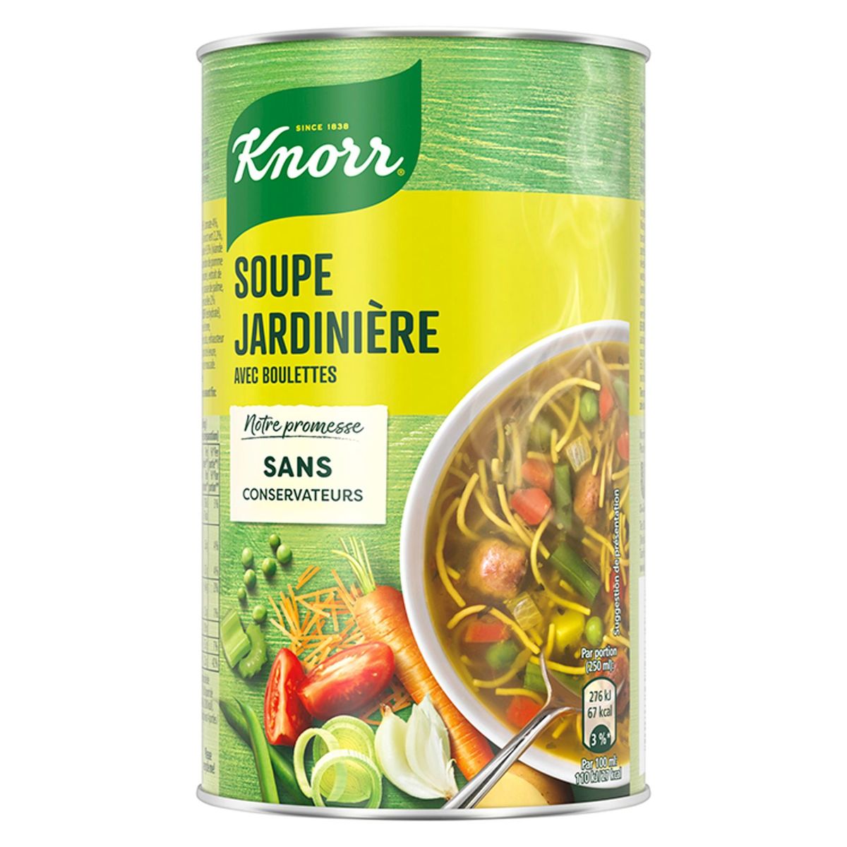 Knorr Boîte Soupe Jardinère et Boulettes 515 ml