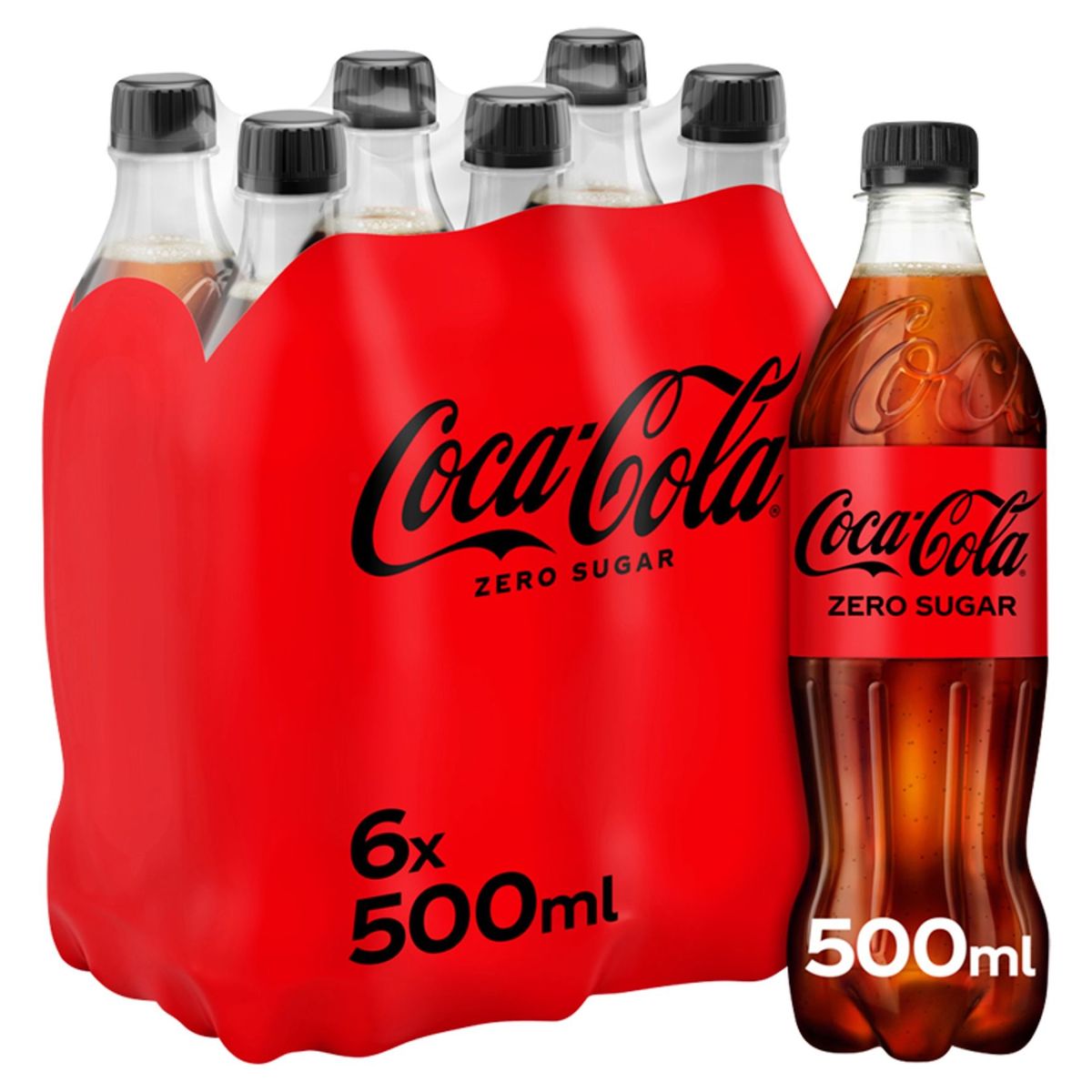 Coca-Cola Zero Coke Soft drink Pet 6 x 500 ml