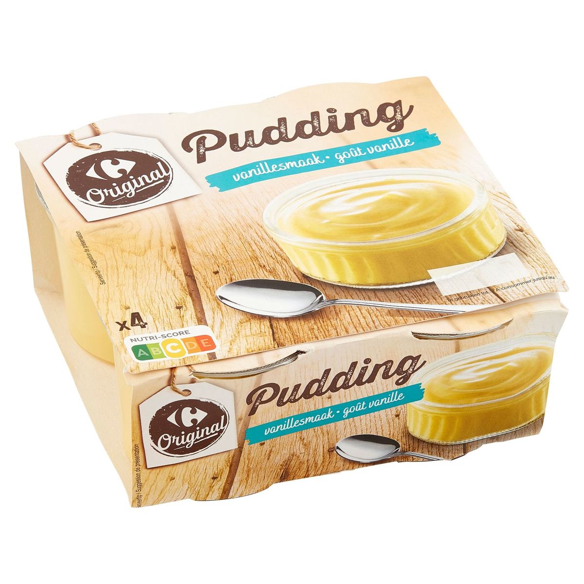 Carrefour Pudding Goût Vanille 4 x 140 g