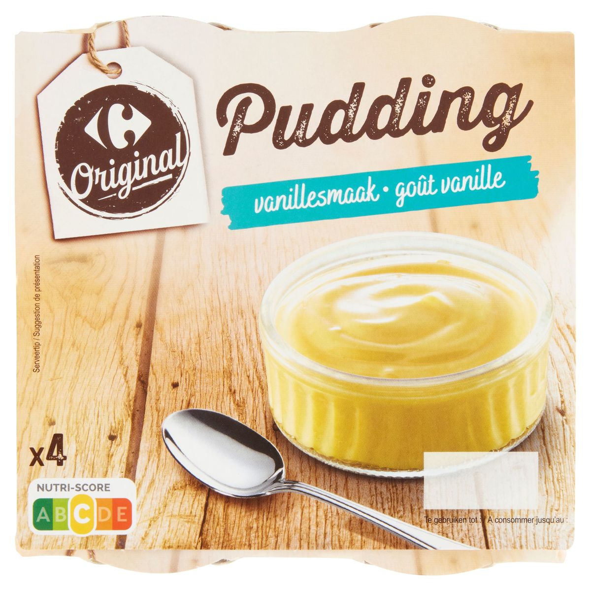 Carrefour Original Pudding Goût Vanille 4 x 140 g