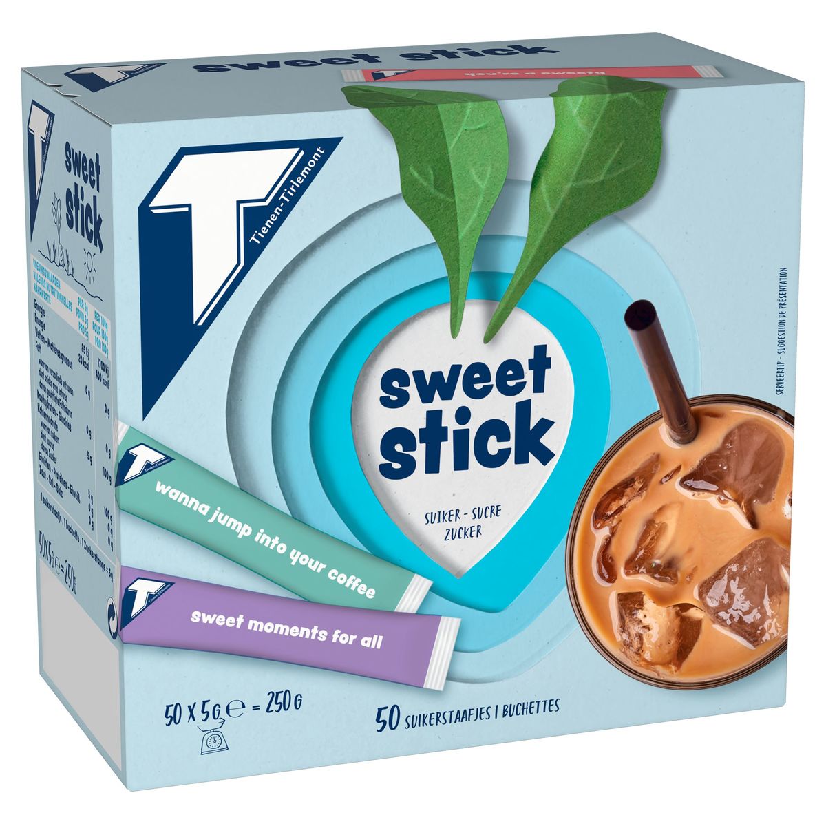 Tienen-Tirlemont Sweet Stick Suiker 50 x 5 g