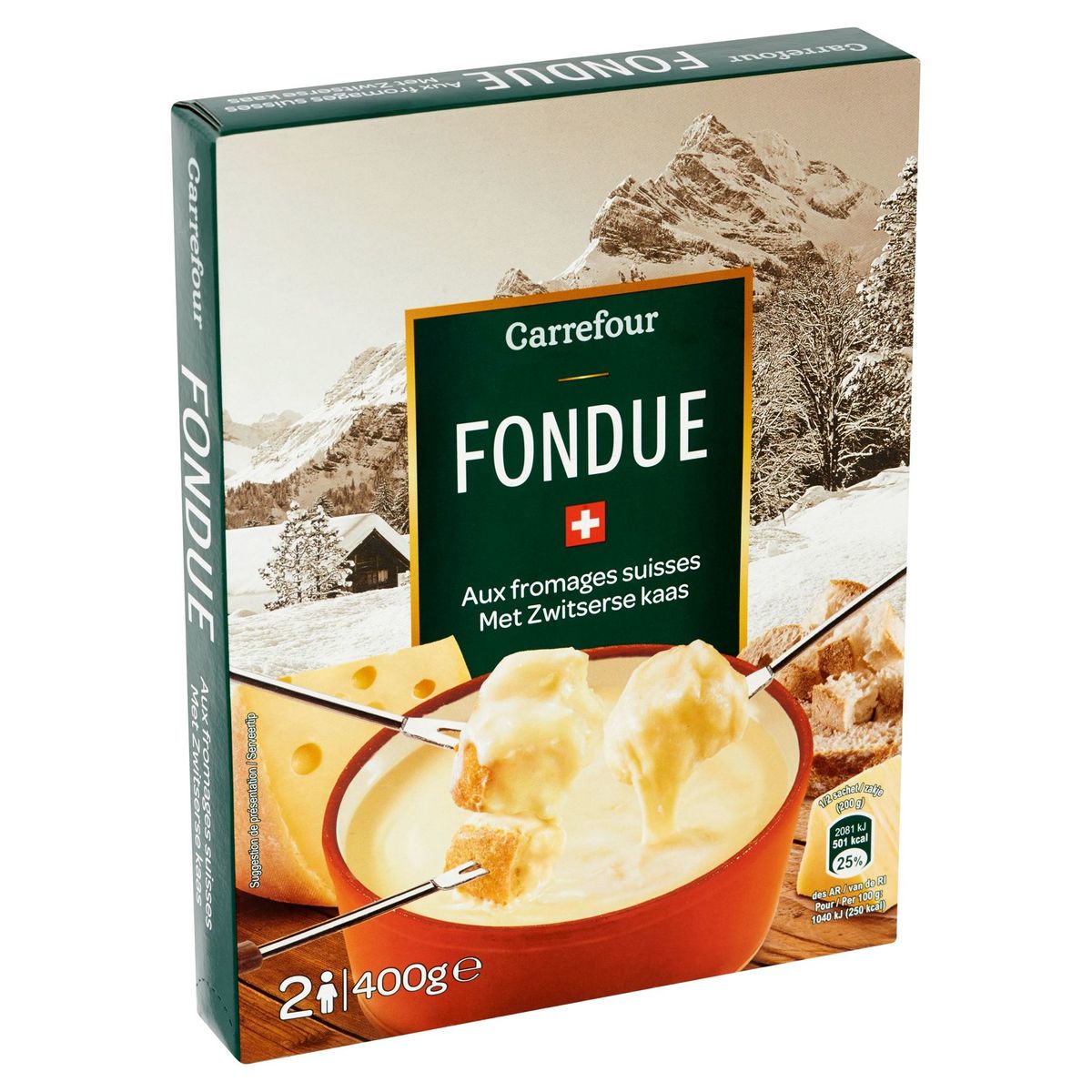 Carrefour Fondue aux Fromages Suisse 400 g