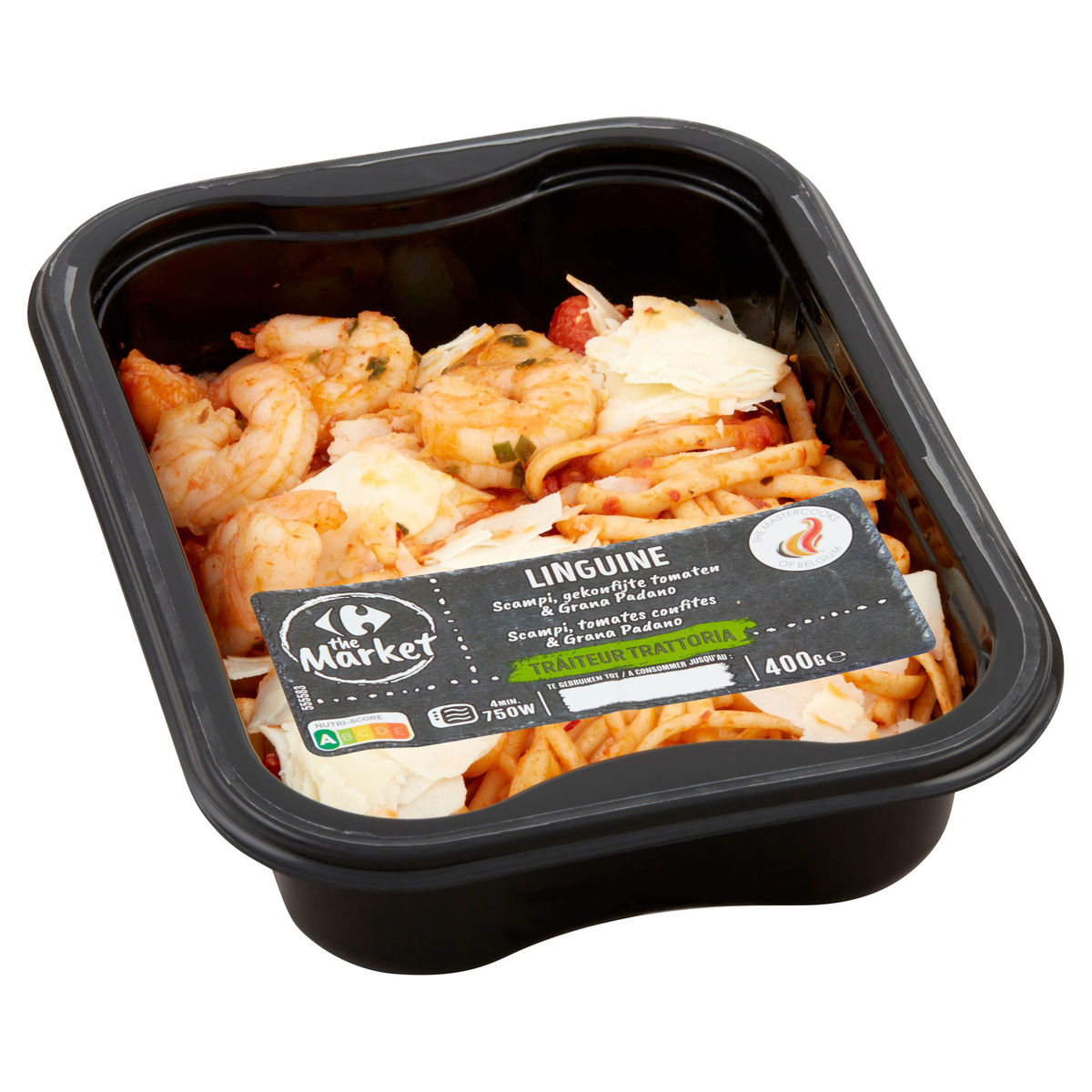 Carrefour The Market Traiteur Trattoria Linguine Scampi Tomaten 400 g