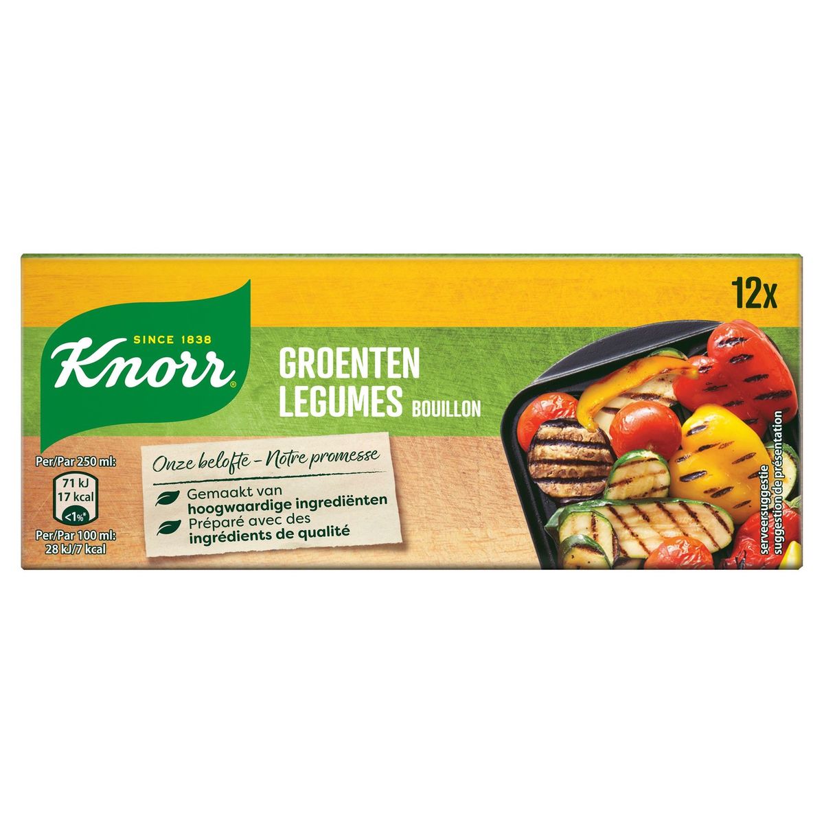 Knorr Original Bouillon Légumes 12 Cubes de Bouillons 12 x 10 g