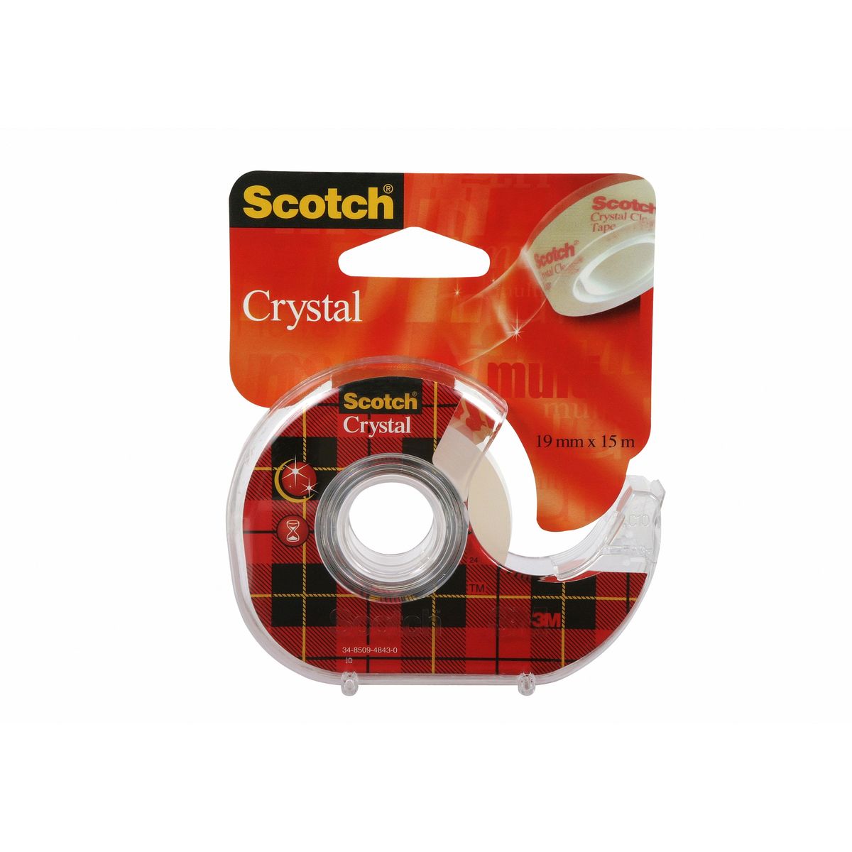 Scotch Crystal Ruban Adhésif avec dévidoir 19mm x15m
