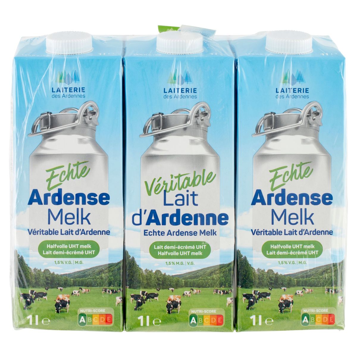Laiterie des Ardennes Halfvolle UHT Melk 1.5% V.G. 6 x 1 L