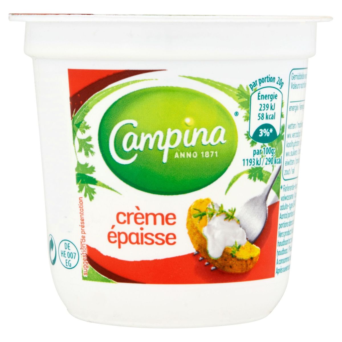 Campina Crème Épaisse 125 g