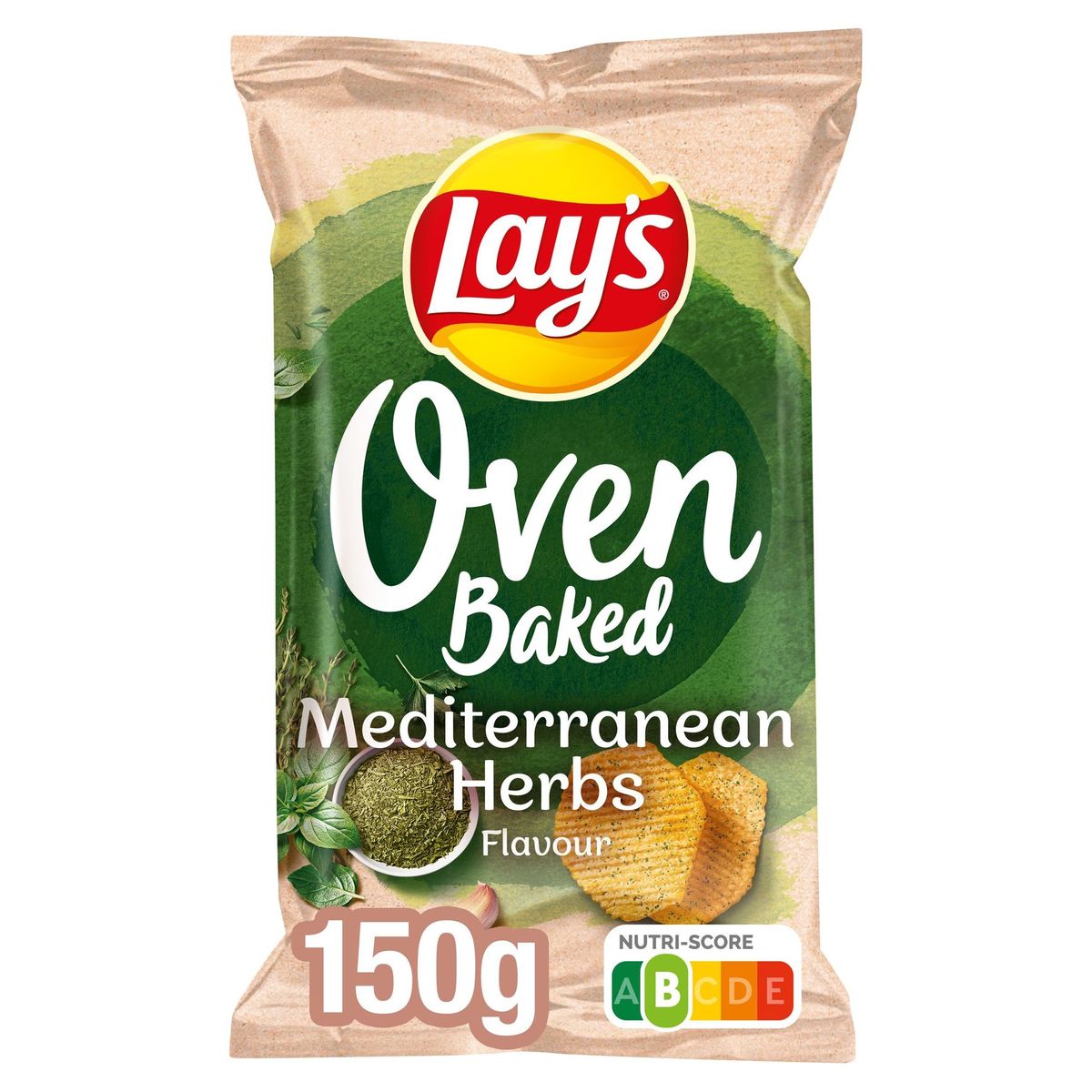 Lay's Oven Baked Mediterraanse Kruiden Chips 150 gr
