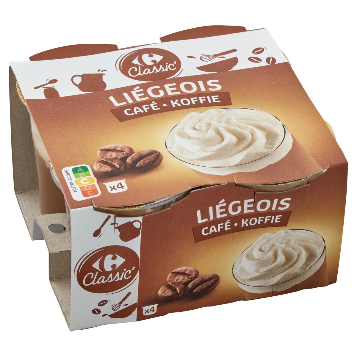 Carrefour Classic' Liégeois Koffie 4 x 100 g