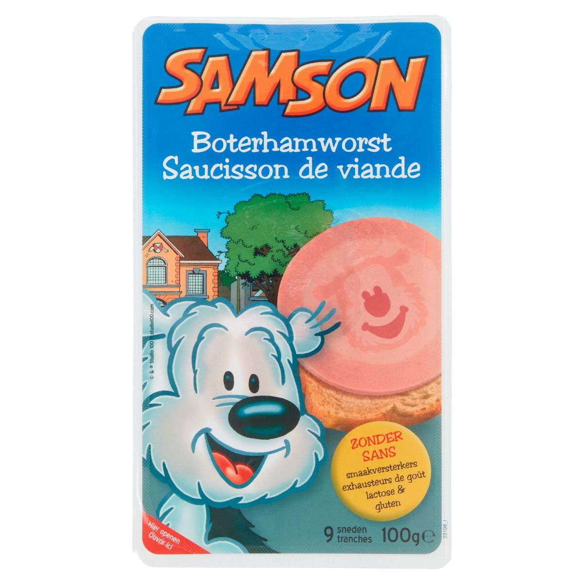 Samson Saucisson de Viande 9 Tranches 100 g