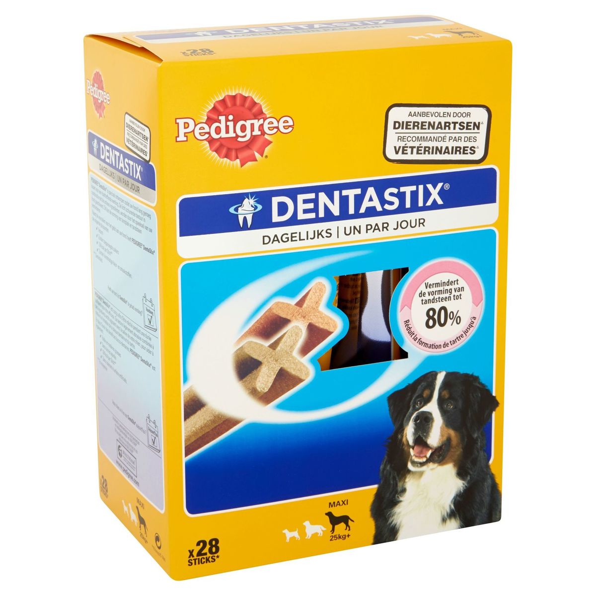 Pedigree DentaStix Snack Chien Maxi 25 kg+, 28 Sticks, 1080 g