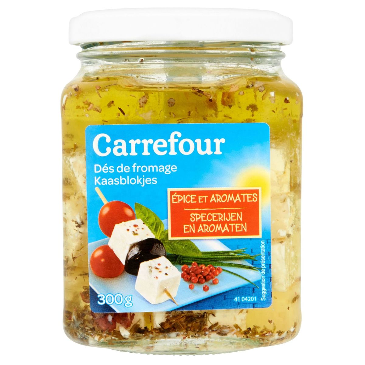 Carrefour Dés de Fromage Épice et Aromates 300 g