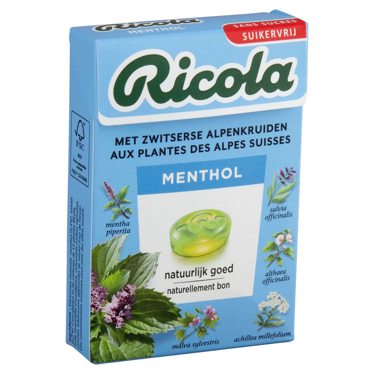 Ricola aux Plantes des Alpes Suisses Menthol 50 g