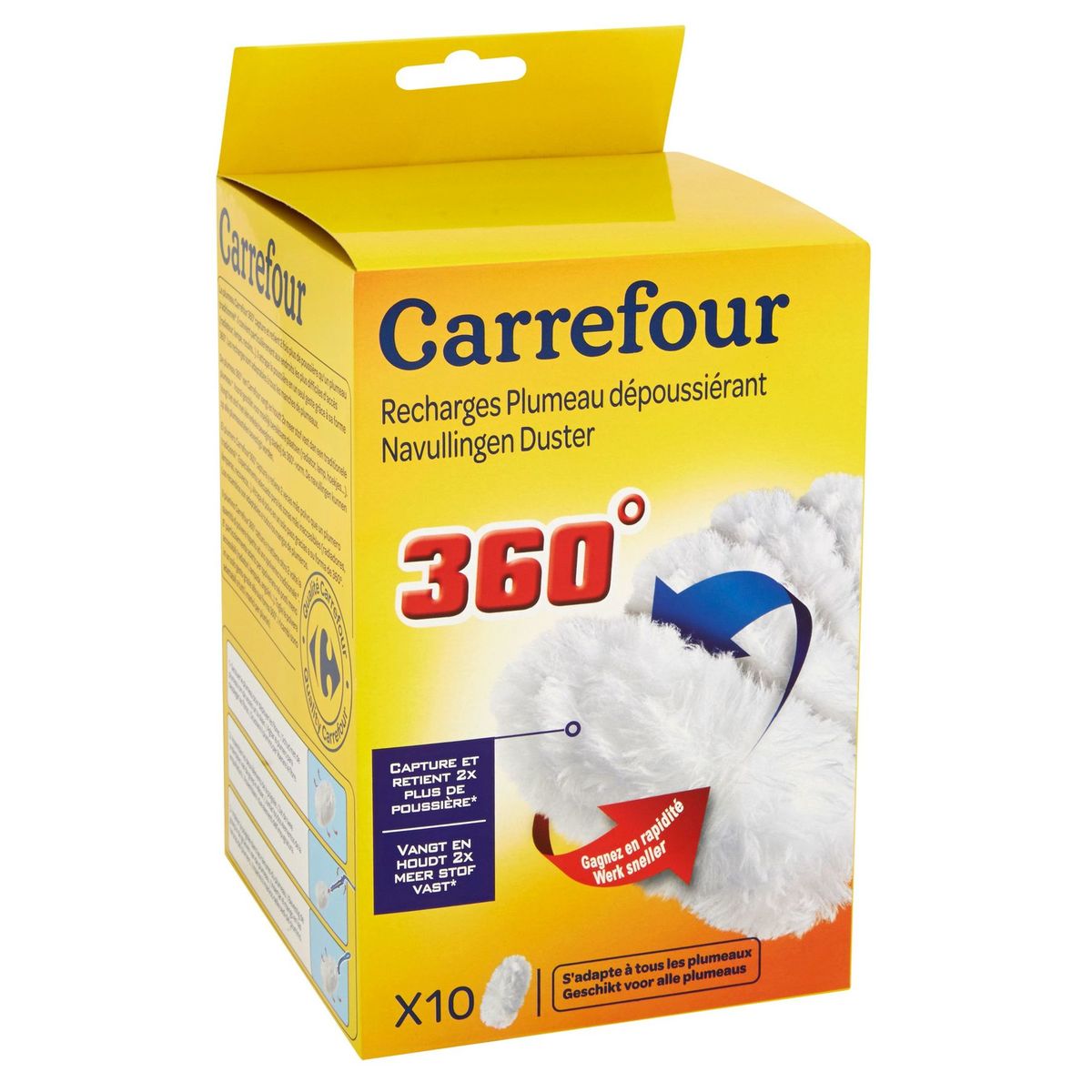 Carrefour Recharges Plumeau Dépoussiérant 360°  x10
