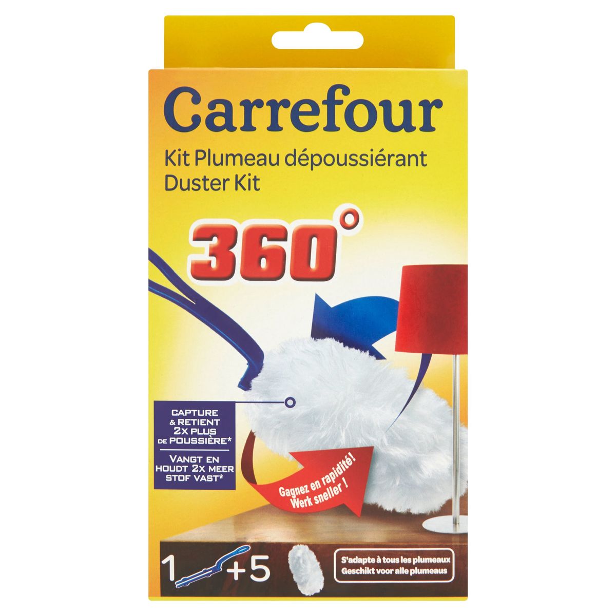 Carrefour Kit Plumeau dépoussiérant 360°