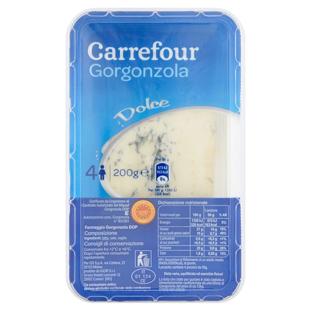 Carrefour Gorgonzola Dolce 200 g