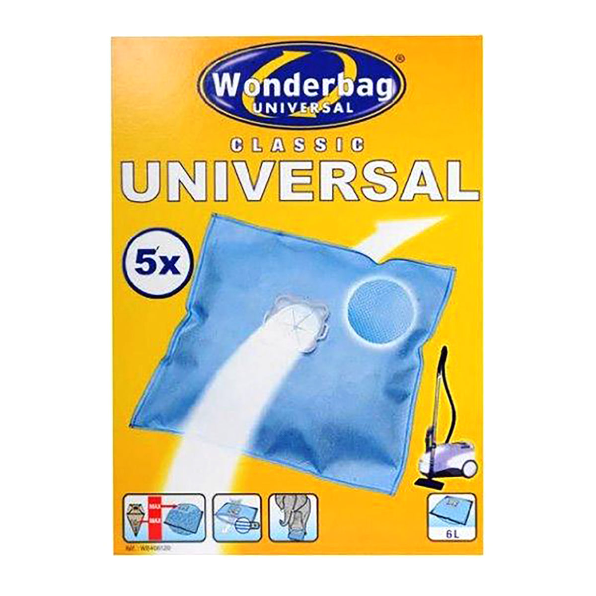 Wonderbag Universal Original Sacs pour aspirateur WB406120