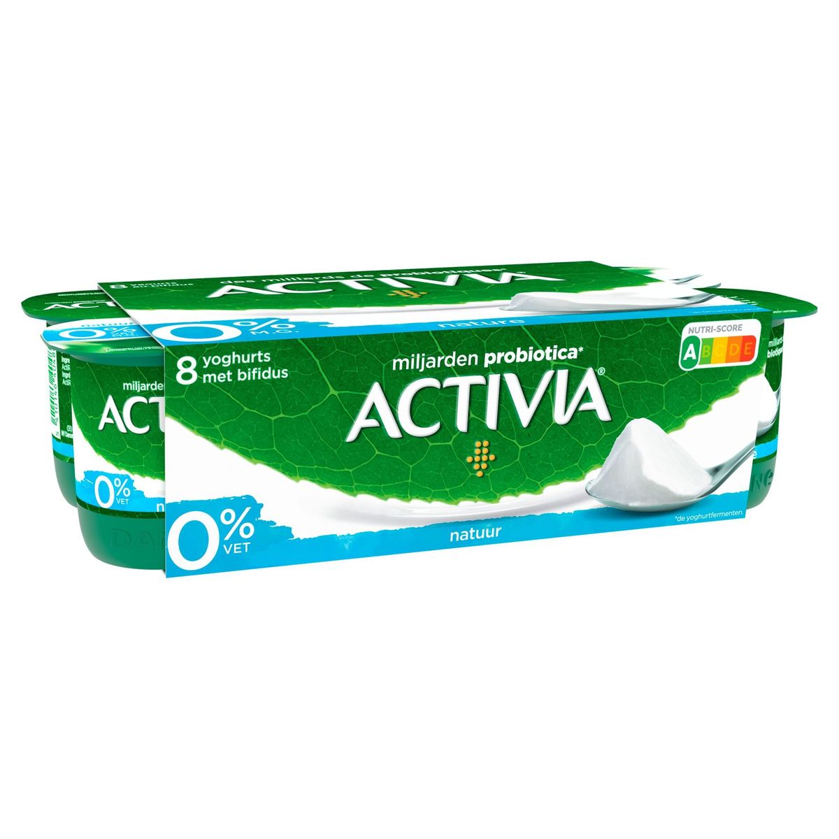 Activia Yoghurt Natuur 0% met Probiotica 8 x 125 g