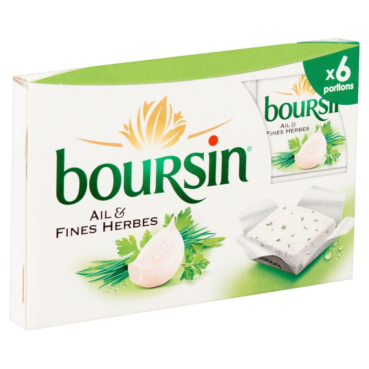 Boursin Fromage frais Ail & Fines Herbes 6 portions 96 g