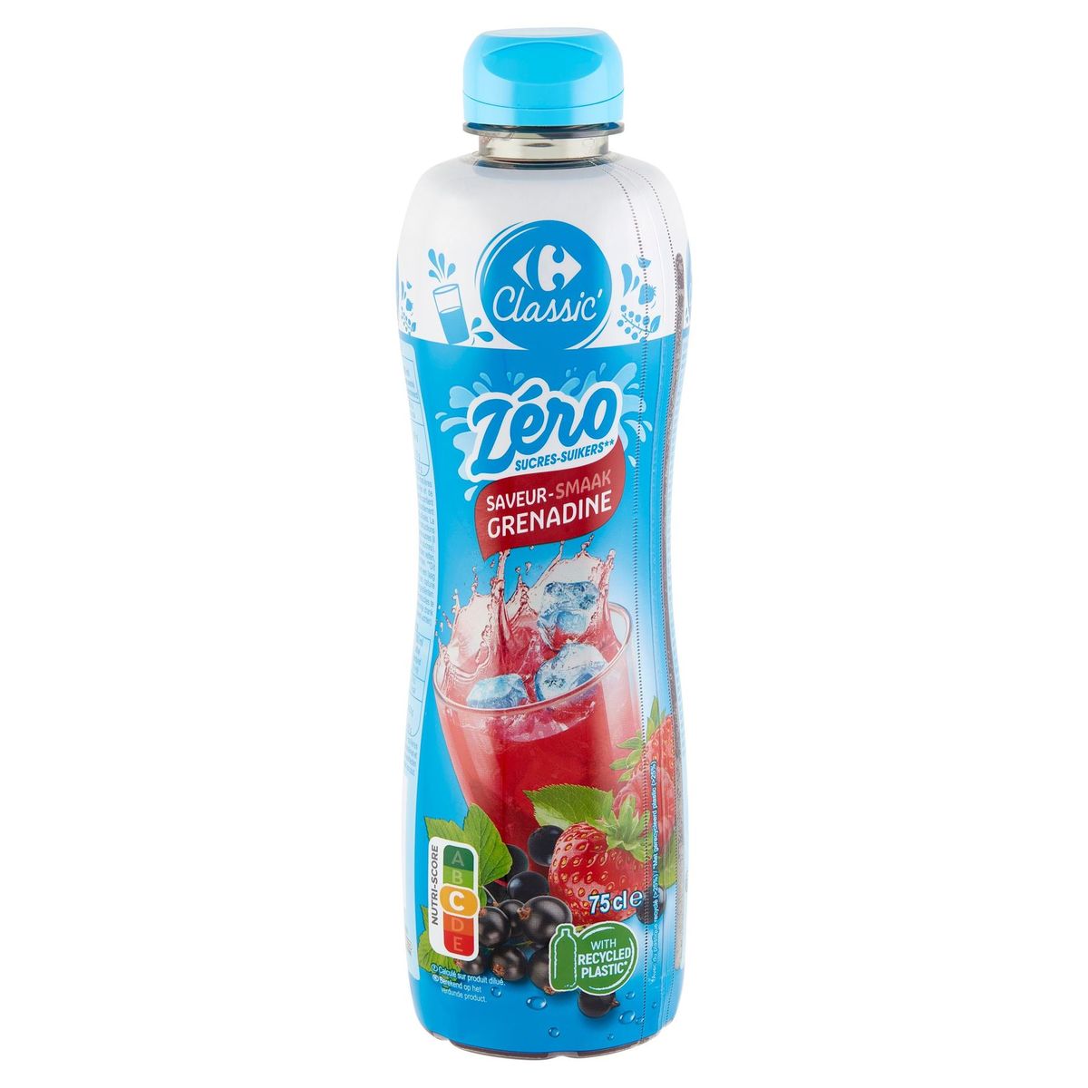 Carrefour 0% Sucres Parfum Grenadine 75 cl