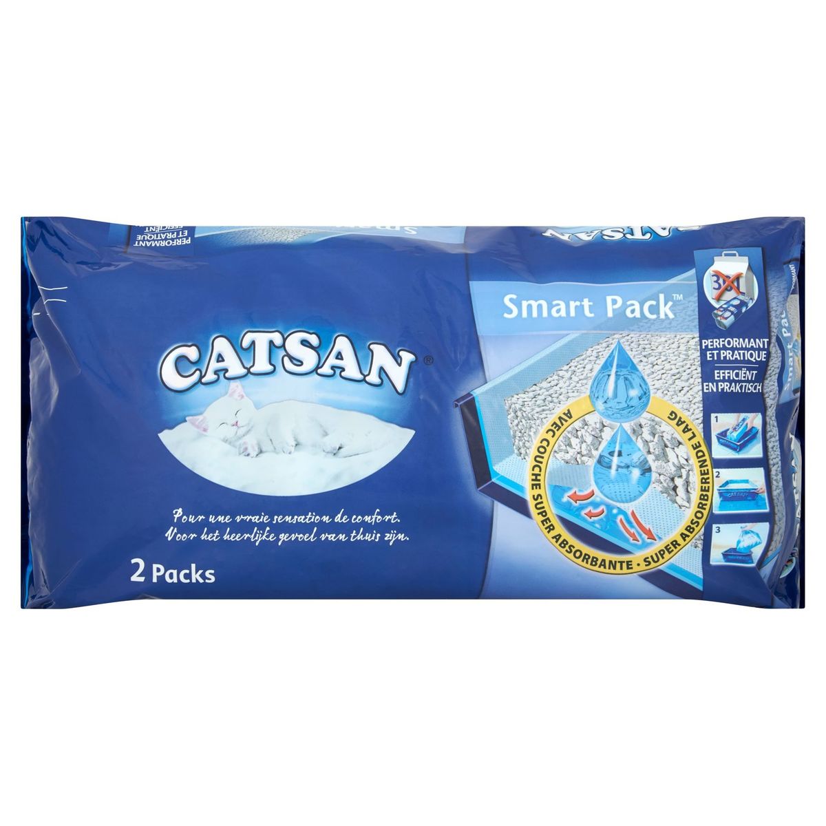 Catsan Smart Pack Litière pour Chat 2 Paquets Carrefour Site
