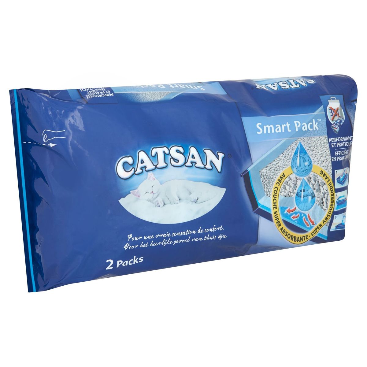 Catsan Smart Pack Litière pour Chat 2 Paquets Carrefour Site