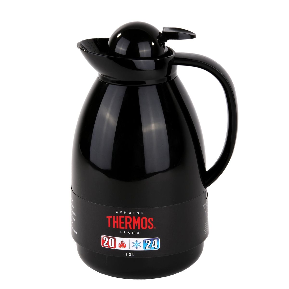 Thermos Carafe isotherme avec bouton poussoir 1L Noir Carrefour Site