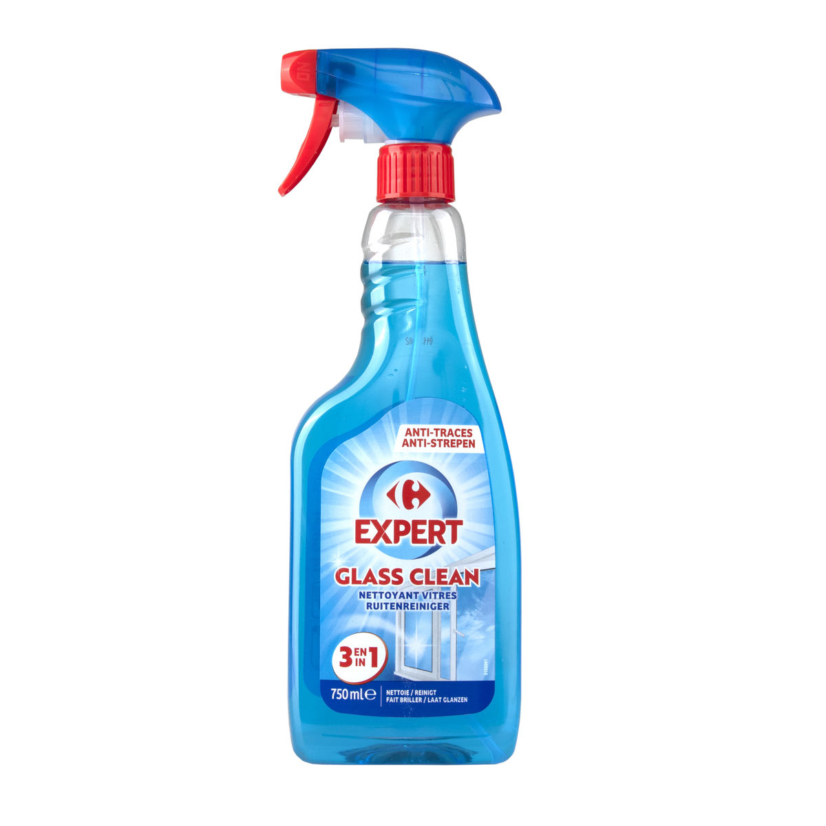 Carrefour Expert Glass Clean Ruitenreiniger 3in1   750 ml