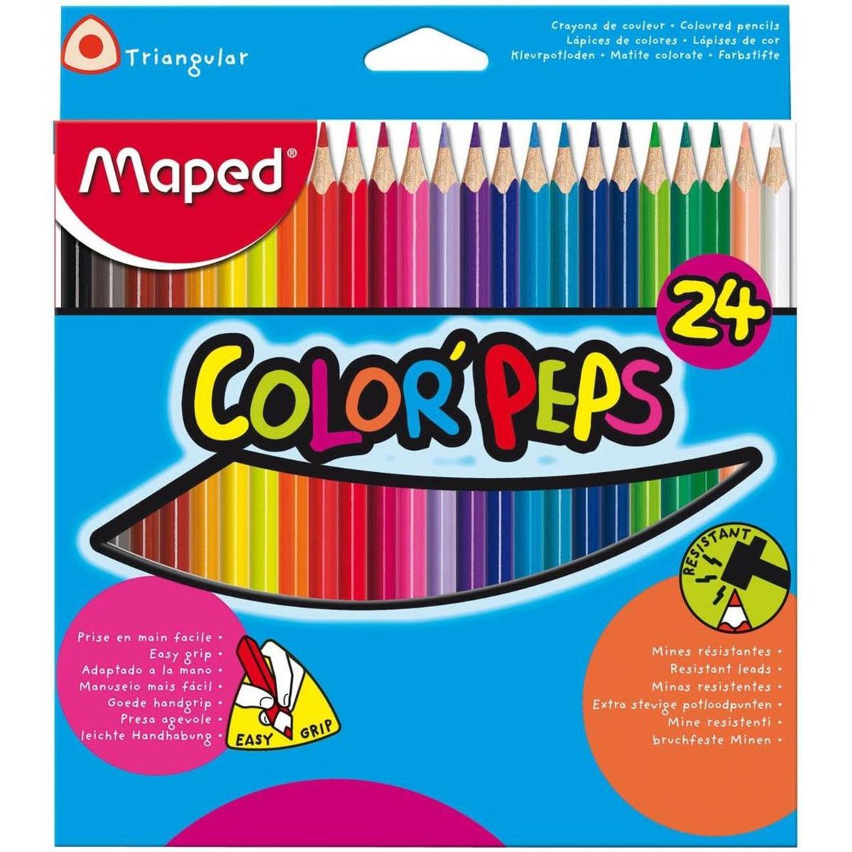 Maped 24 Crayons De Couleur Color Peps Carrefour Site