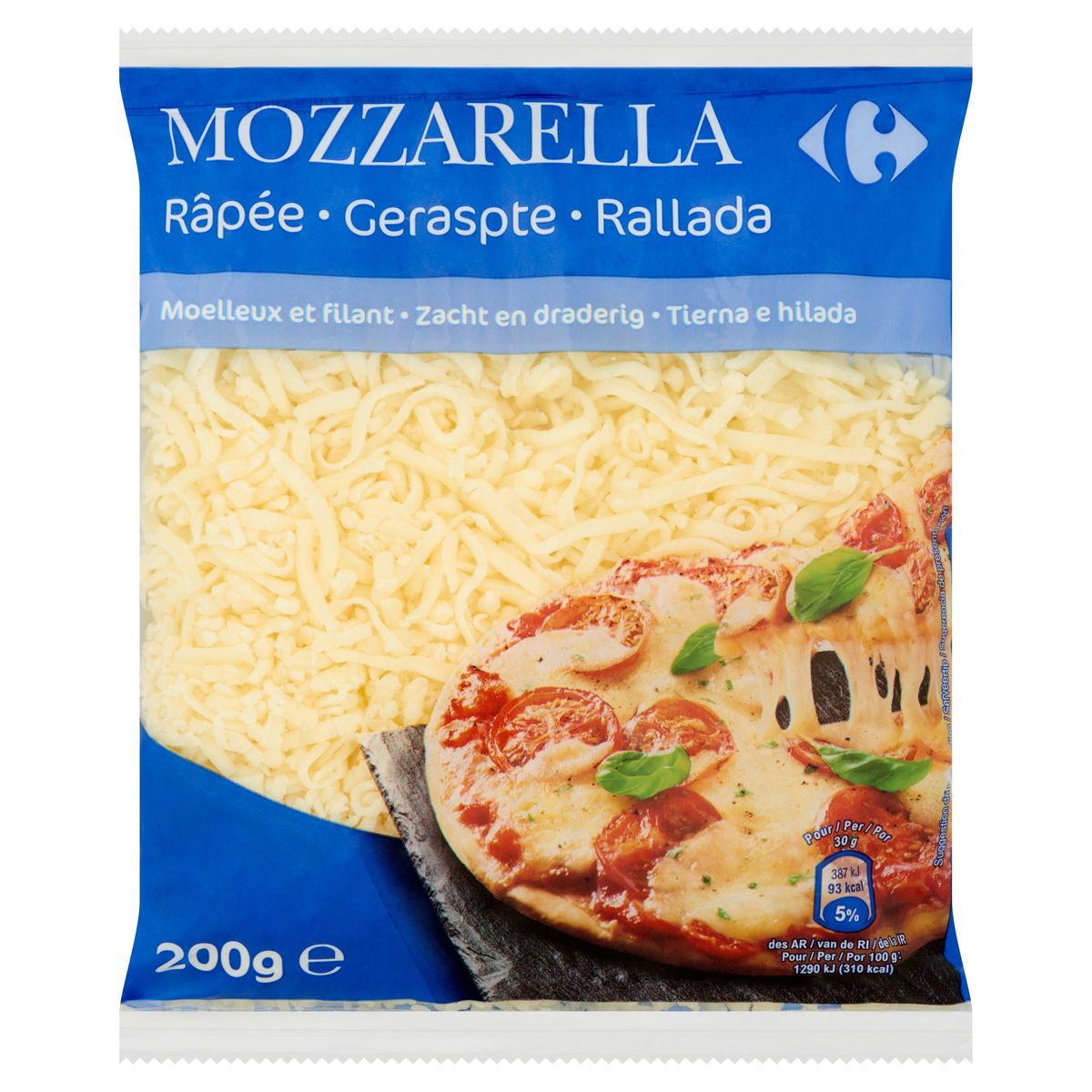 Carrefour Mozzarella Râpée 200 g