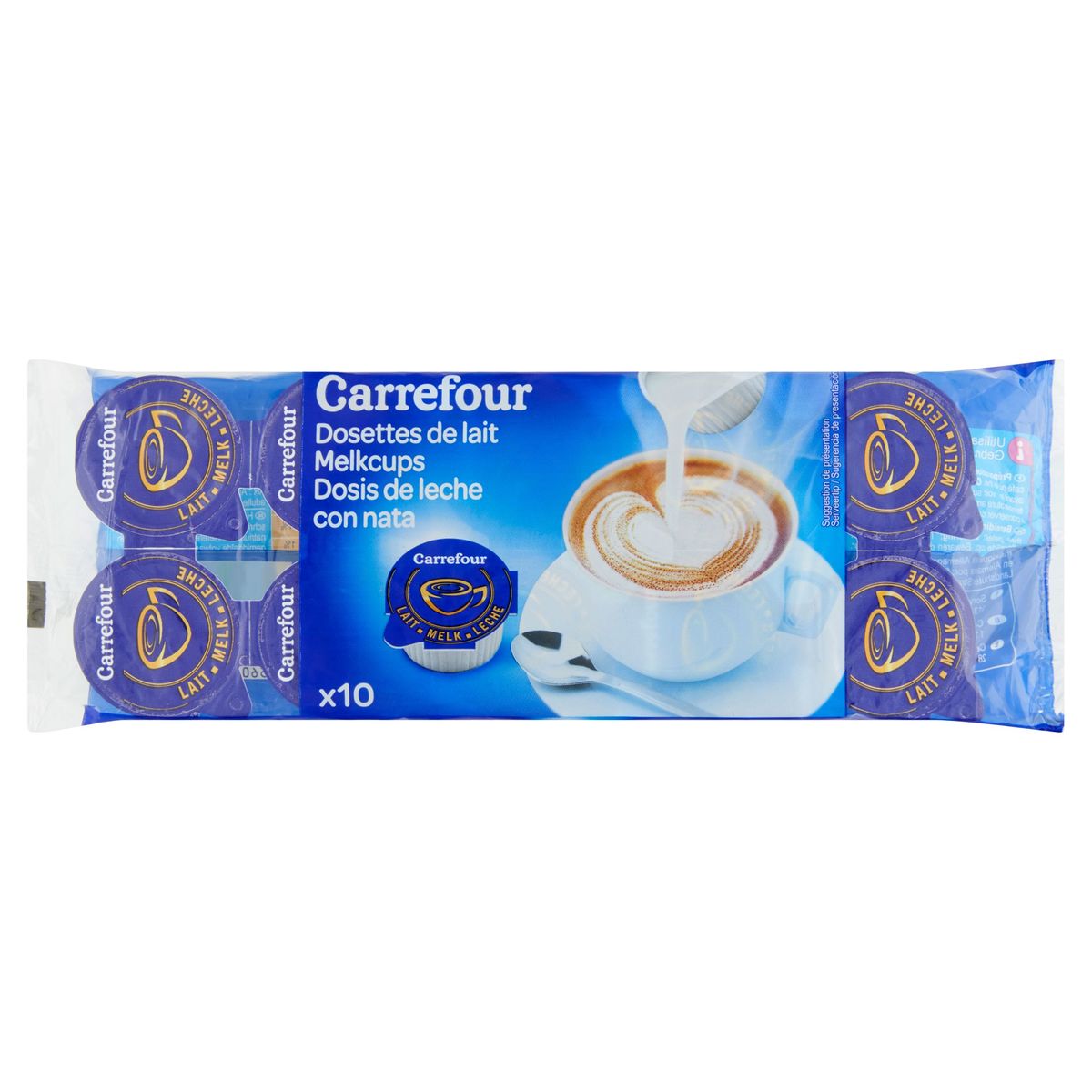 Carrefour Melkcups 10 x 9.7 ml