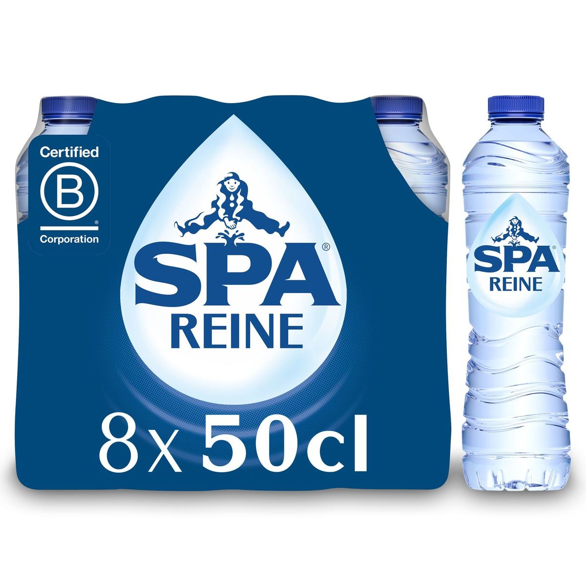 SPA REINE Niet-Bruisend Natuurlijk Mineraalwater 8x50cl