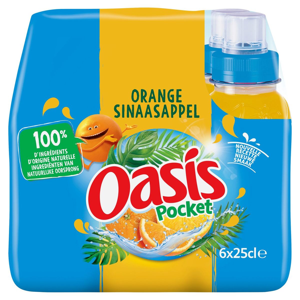 Oasis Pocket Sinaasappel 6 x 25 cl