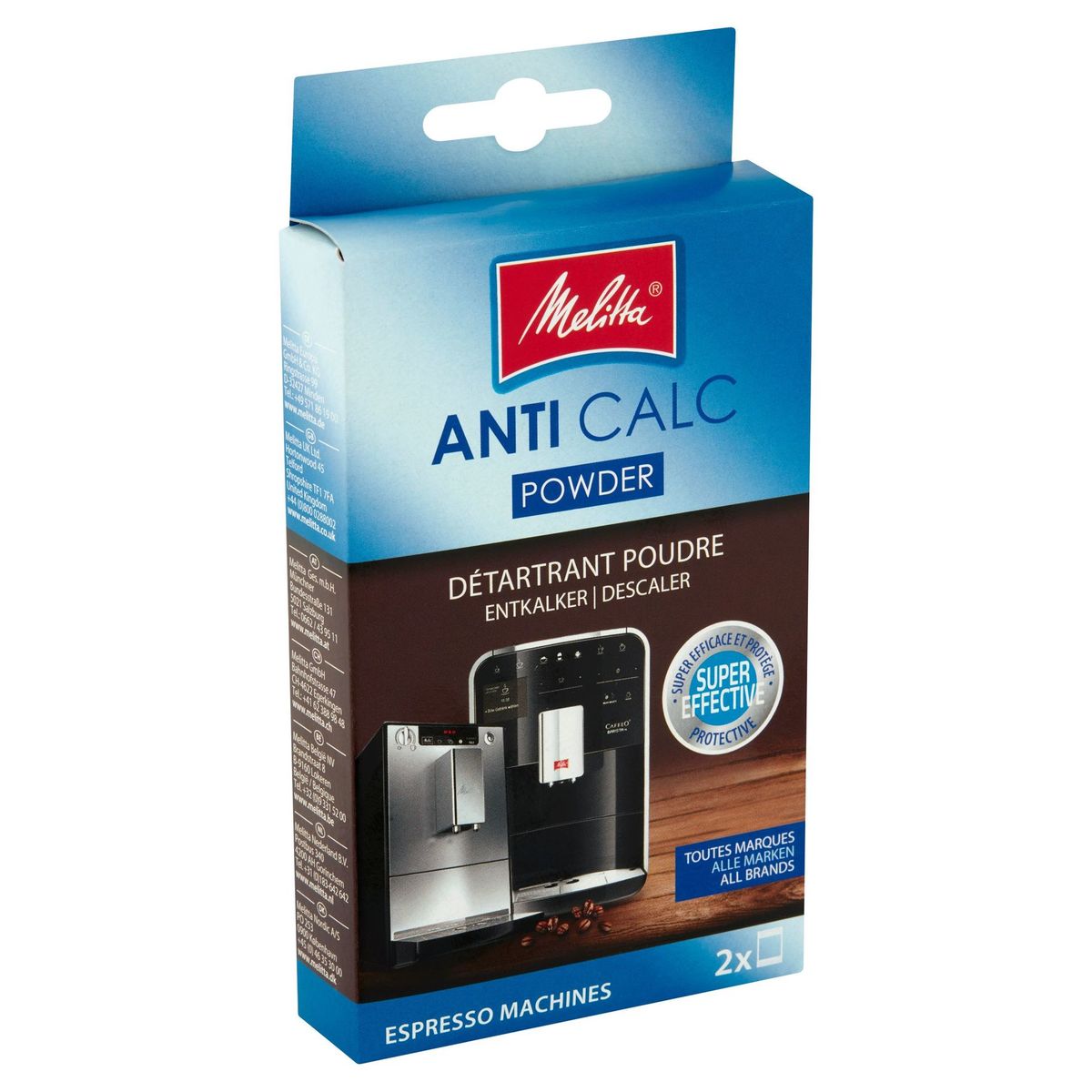 Melitta Anti Calc Powder Espresso Machines 2 x 40 g