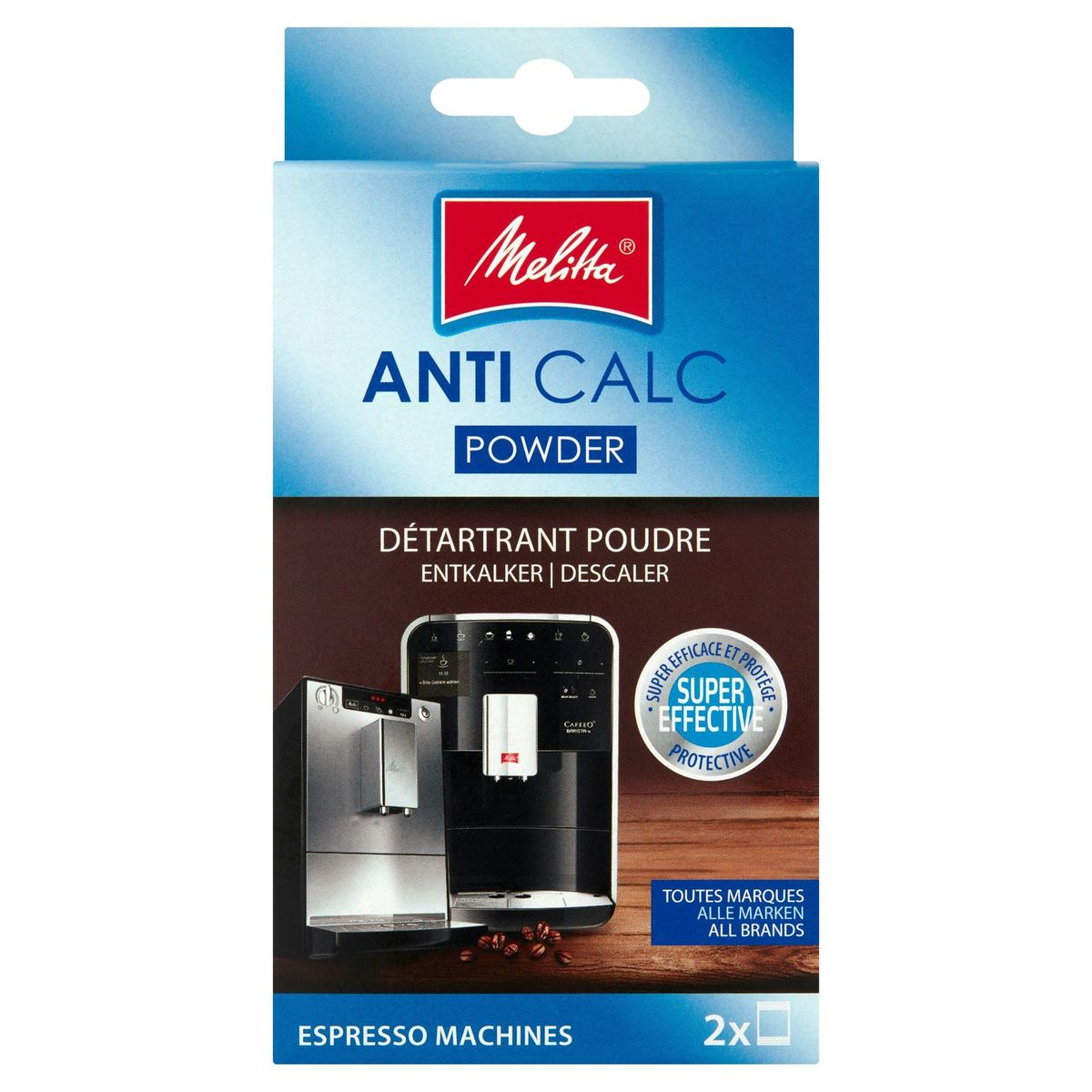 Melitta Anti Calc Powder Espresso Machines 2 x 40 g