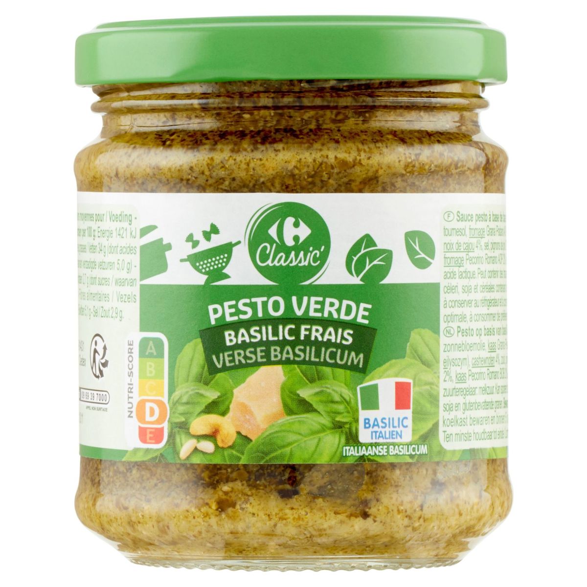 Carrefour Classic' Pesto Verde Basilic Frais 190 g
