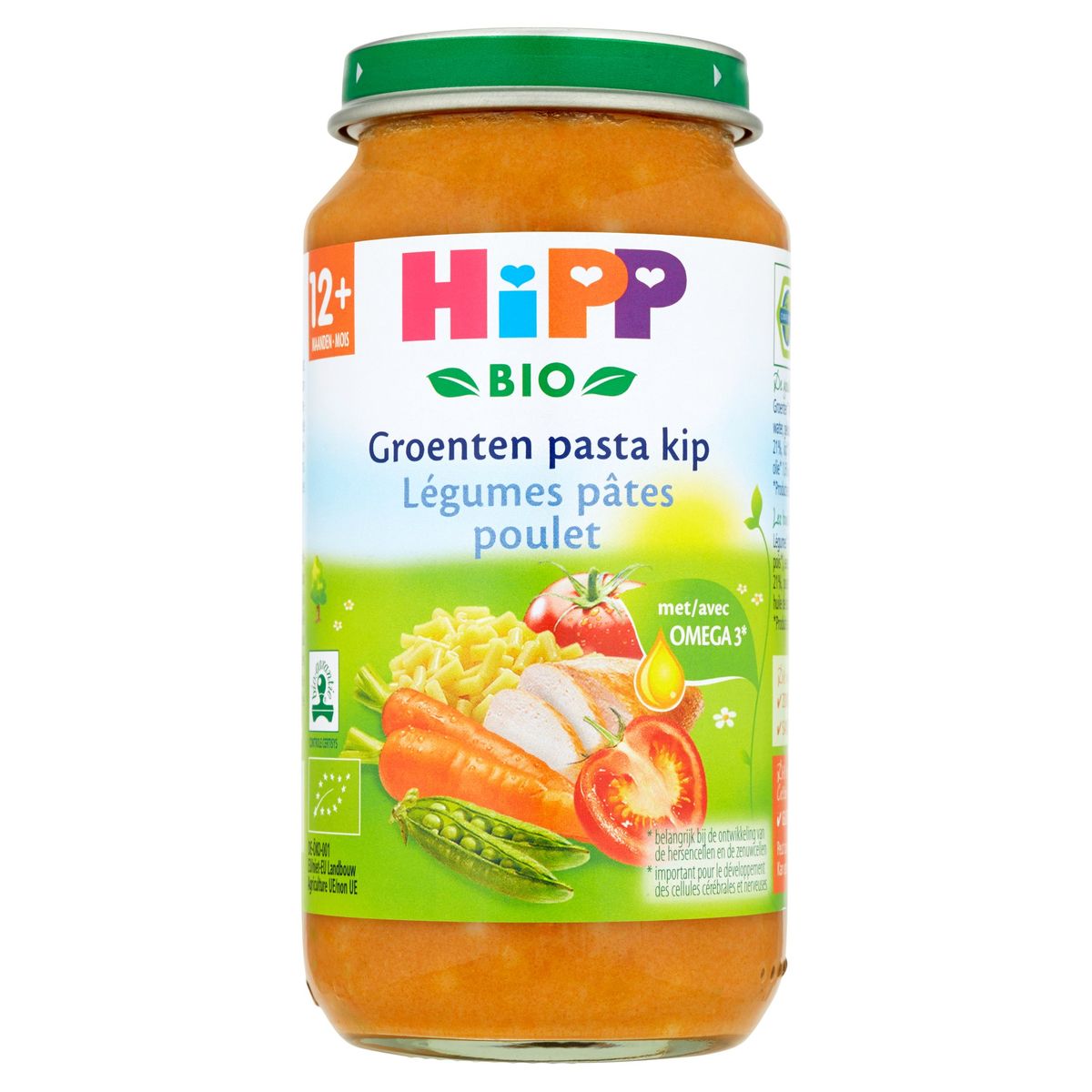 HiPP Bio Légumes pâtes poulet 12+ mois 250 g